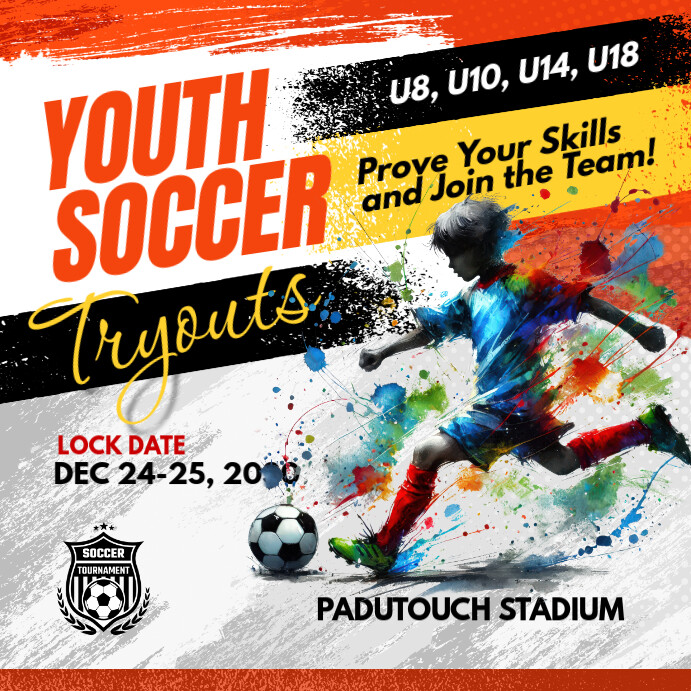 White Grunge Youth Soccer Tryouts Instagram Post Template PosterMyWall white-grunge-youth-soccer-tryouts-instagram-post-template-postermywall
