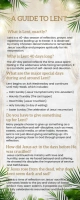 White Guide To Lent Roll Up Banner 2' × 5' template