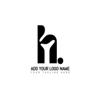Hvid White  H Logo/logo/modern/initial/identity/typographic/corporate/simple/name/minimalist/black/white/ Logo Template
