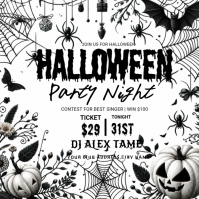 Blanco Halloween Party Iphosti le-Instagram Template