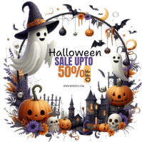Blanco Halloween Sale Instagram-opslag Template