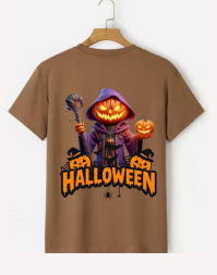 สีขาว Halloween T-Shirt Design Plakat/tablica ścienna Template