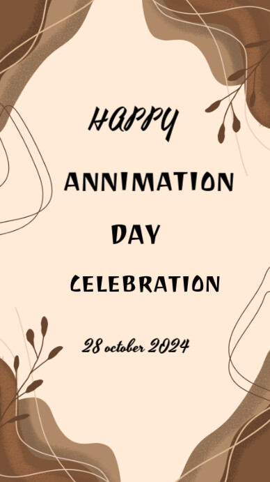 Modèle White Happy Animation Day Instagram Story | PosterMyWall