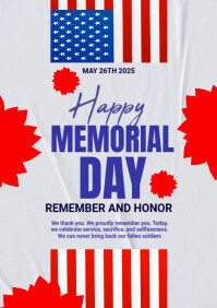 Memorial day poster 2025 Template | PosterMyWall