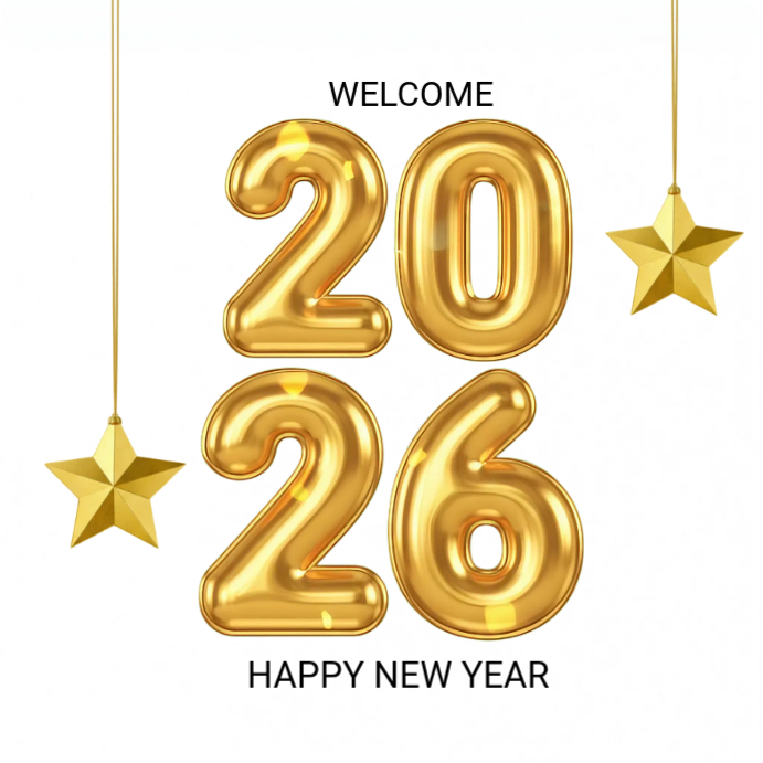 Copy of White Happy New Year 2026 Instagram Post | PosterMyWall