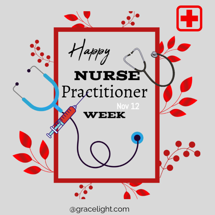 Np Week. Sign White Happy Nurse Practitioner Week Instagram Post Template | PosterMyWall