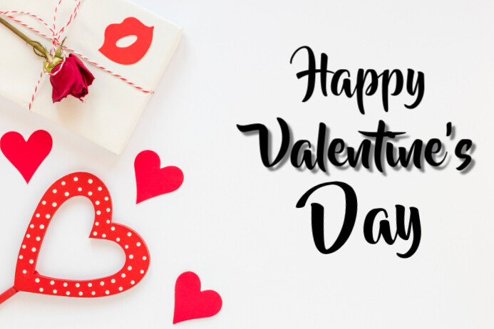 White Happy Valentine #39 s Day Templates And Online Greeting Cards Poster White Happy Valentine #39 s Day Templates And Online Greeting Cards Poster