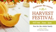 White Harvest Festival Event Facebook Cover V template