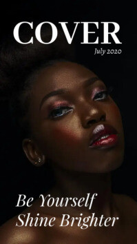 Biely nadpis Claspy Tiktok Magazine Cover Cover Instagram Story šablóna