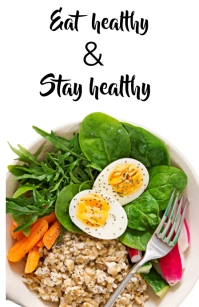 White  Health And Diet Tabloid template