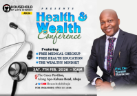 White Health and Wealth Conference A4 template