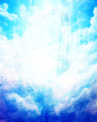 White Heavenly Scenery Instagram Portrait template