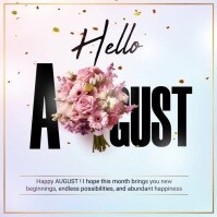 Hello August Newsletter Hello August Template | PosterMyWall