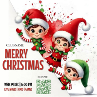 White Hello Christmas Poster/wallboard Vierkant (1:1) template