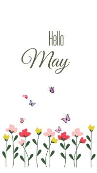 Pink Hello May Template | PosterMyWall