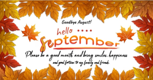 White September Welcome Изображение, которым поделились на Facebook Template