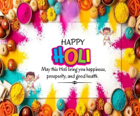 White Holi Celebration Medium Rectangle Mellemstort rektangel template