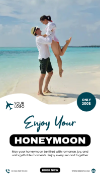 White  Honeymoon Package Instagram Story template
