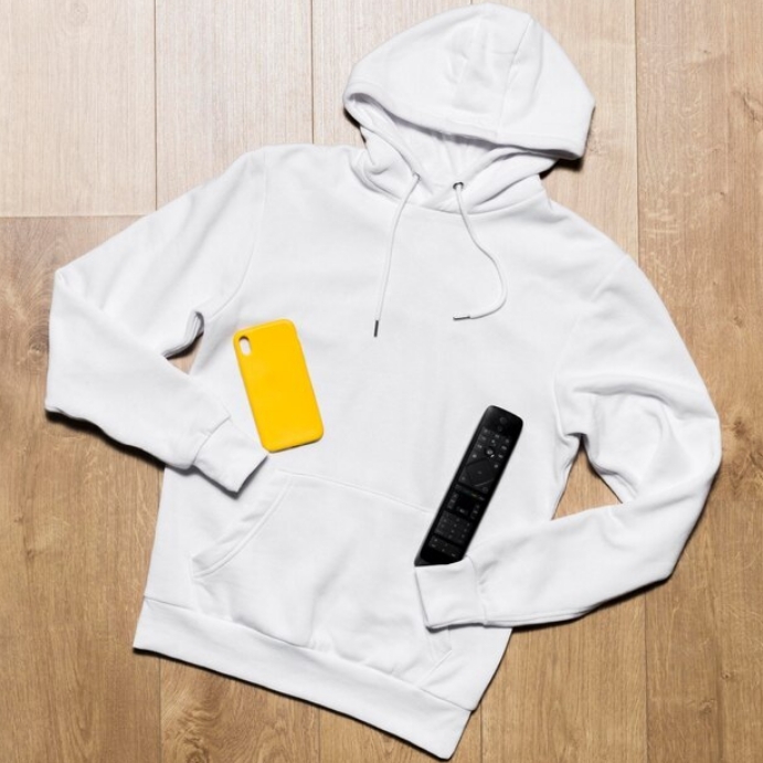 White hoodie template | PosterMyWall