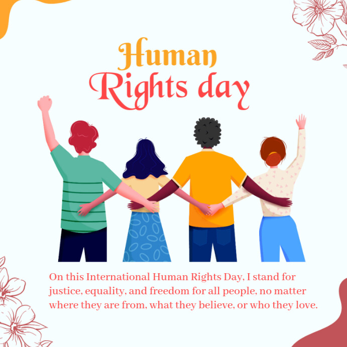 Plantilla de White Human Rights Day Instagram Post | PosterMyWall