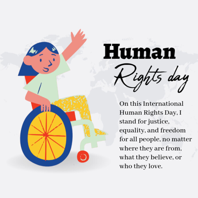 Plantilla de White Human Rights Day Instagram Post | PosterMyWall