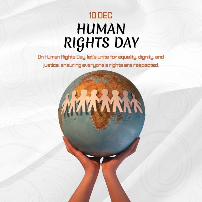 White Human Rights Day Template Instagram Post | PosterMyWall