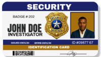White Id Card Business Card Ikhadi Lebhizinisi template