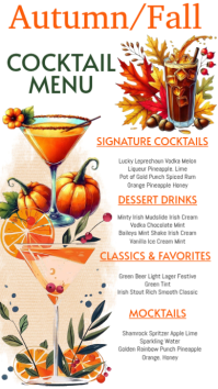 White Cocktail Menu Instagram-verhaal Template