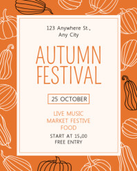 Weiß Autumn Festival Instagram Portrait Template