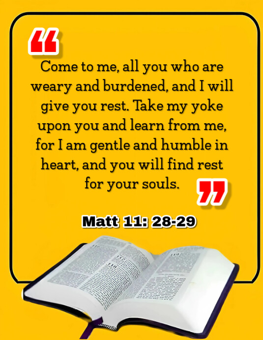 White Illustrative Bible Verse Flyer (us Letter) Template | PosterMyWall