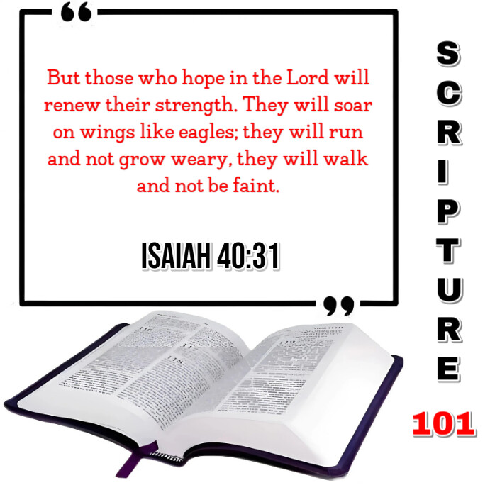 White Illustrative Bible Verse Instagram Post Template | PosterMyWall