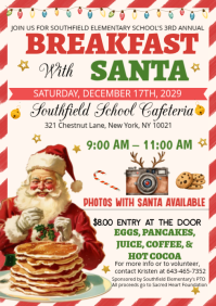 Wit Breakfast with Santa A4 Template