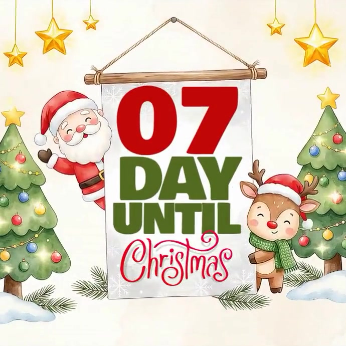 Christmas Countdown Template | PosterMyWall