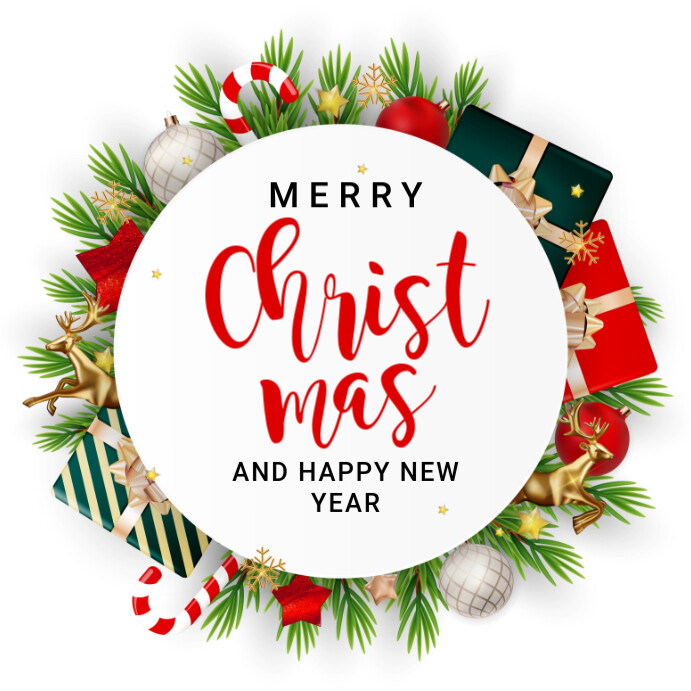 Plantilla de White Illustrative Christmas Instagram Post | PosterMyWall