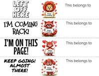 White Illustrative Cut Apart Bookmarks Flyer (us Letter) template