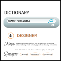 White Illustrative dictionary day Instagram Post template