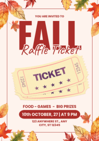 Bianco Fall Raffle A4 Template