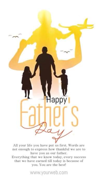 White Illustrative Father’s Day Instagram Story template