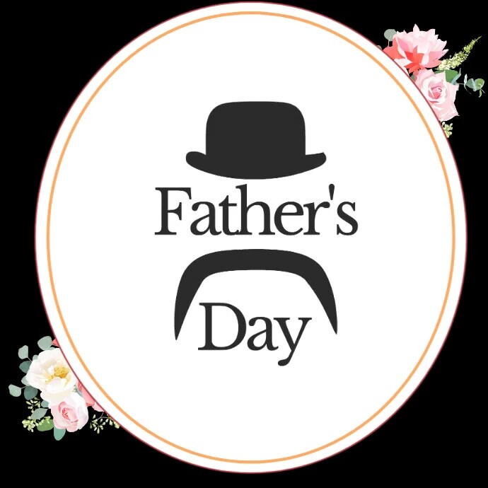 White Illustrative Father’s Day Instagram Post template