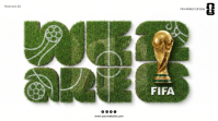 White Illustrative FIFA World Cup 2026 Digital Display template
