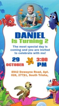 Nemo Posts Finding Nemo Birthday Instagram Post Template | PosterMyWall