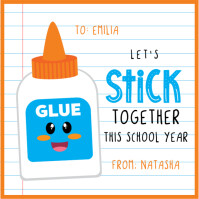 White Illustrative First Day Of School Sweet Treat Instagram Post template