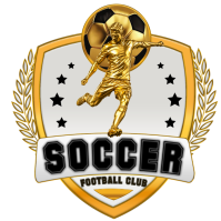 White Illustrative Football Club Logo Logo 徽标 template