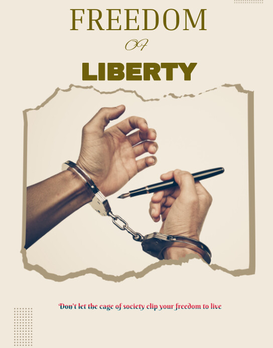 Freedom Wall Notes Design White Illustrative Freedom Poster/wallboard Template | PosterMyWall