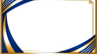 White Illustrative Gold And Blue Certificate Twitter Post template