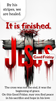 白色 Good Friday Instagram Story Template