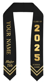 White Illustrative Graduation Stole Template  Instagram Story Instagram-verhaal