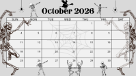 Blanc Halloween Calendar Isethulo Template