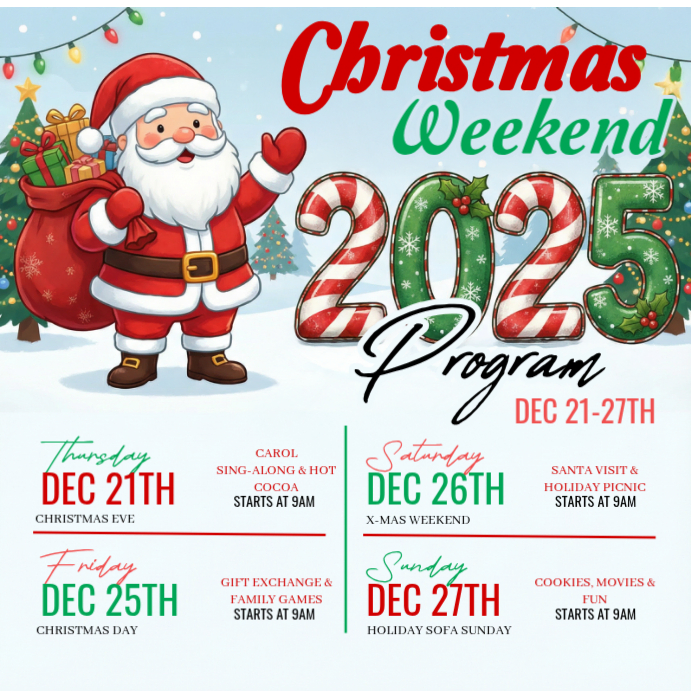 White Illustrative Illustrative Christmas Schedule Instagram Post Instagram Post template