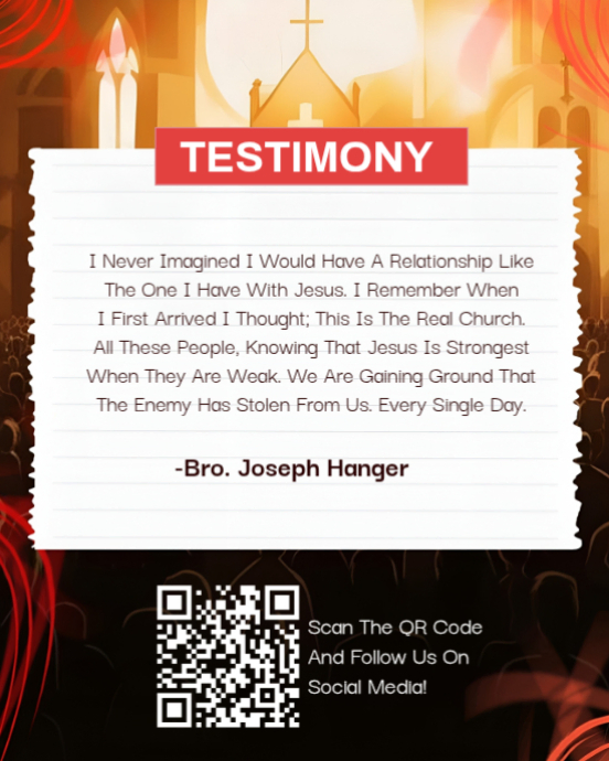 Program Testimony Poster Design Copy of White Illustrative Inspirational Christian Testimony Template ...